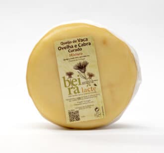 Queijo de Ovelha, Vaca e Cabra Curado Tradicional Beiralacte  | Peso aproximado por unidade 800 g