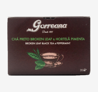 Chá Preto Broken Leaf & Hortelã Pimenta Gorreana Açores | 20 Saquetas | 40 g