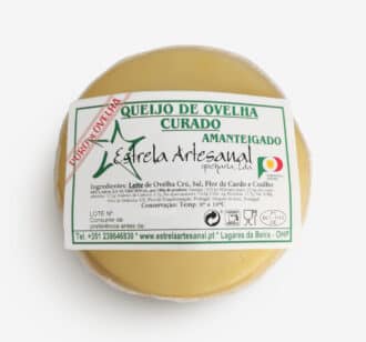 Queijo de Ovelha Curado Amanteigado Puro de Ovelha Estrela Artesanal | Peso aproximado por unidade 500 g