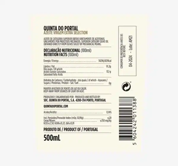 Azeite Virgem Extra Selection Quinta do Portal | 500 ml - Image 2