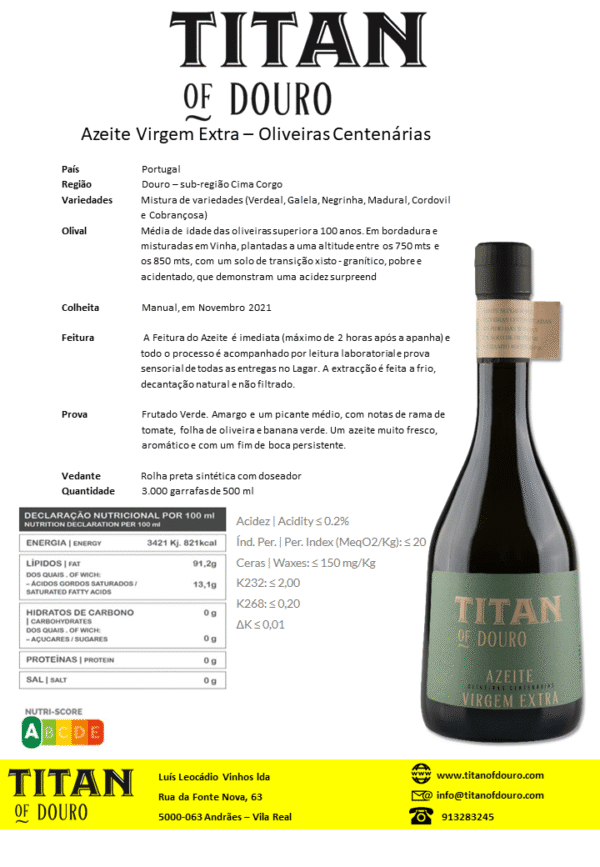 Azeite Virgem Extra Titan | 500 ml - Image 2