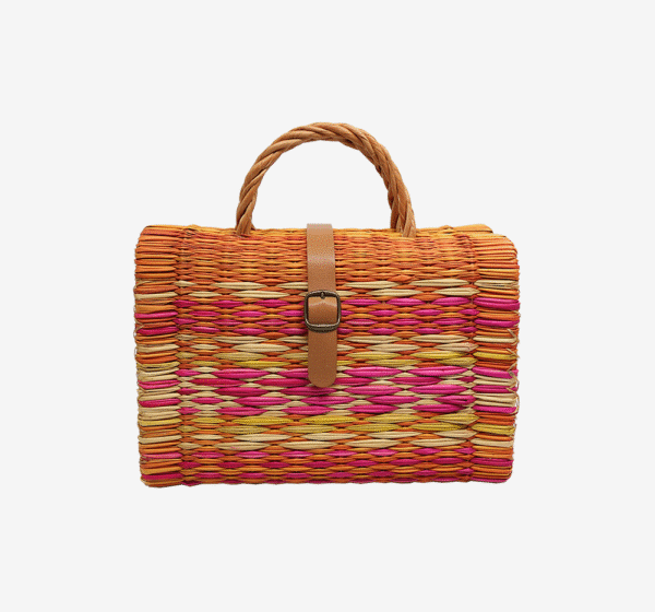 Cesta Laranja e Rosa c/Alça | Média - Image 3