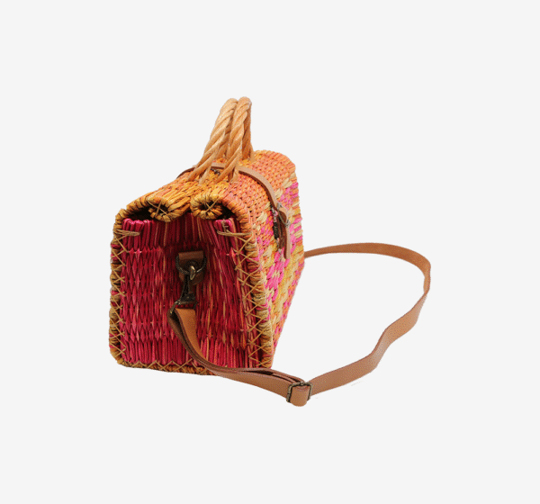 Cesta Laranja e Rosa c/Alça | Média - Image 2
