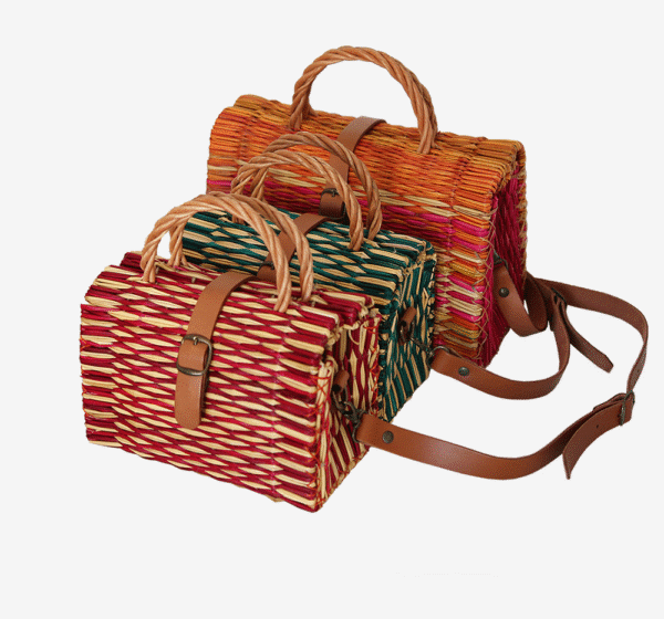 Cesta Laranja e Rosa c/Alça | Média - Image 5