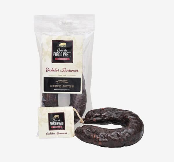 Chouriço de Barrancos com Vinho Casa do Porco Preto | 200 g