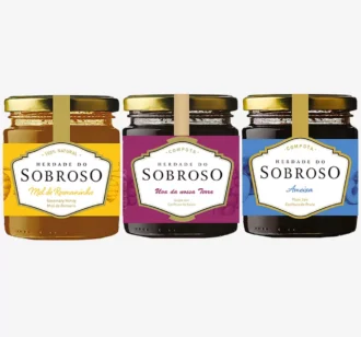 Pack de 3 Mel de Rosmaninho, Compota de Uva e Ameixa Herdade do Sobroso