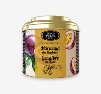 Infusão Maracujá da Madeira & Gengibre da China Lisbon Tea Co. | 75 g