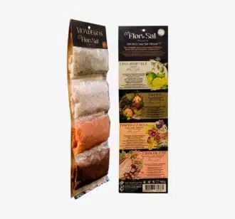 Kit Flor de Sal Marinho Premium Lima e Hortelã | Trufa | Porto e Canela | Chocolate  | 200 g