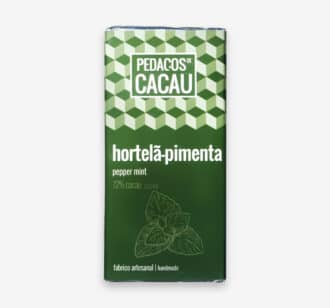 Tablete de Chocolate Negro com Hortelã-Pimenta Pedaços de Cacau | 100 g