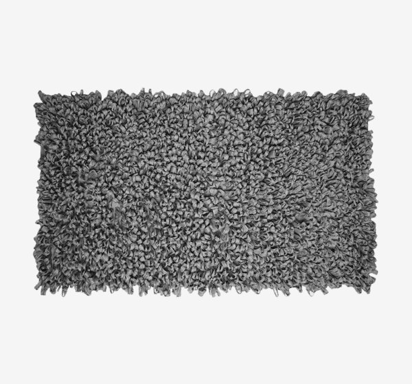 Tapete Artesanal Cinza Escuro | 60x120 cm